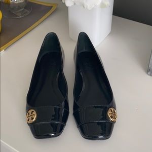 Tory Burch Black Patent Flats